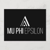 Carte Postale Logo de Mu Phi Epsilon (Devant)