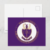 Carte Postale Logo de Phi Alpha Delta (Devant / Derrière)