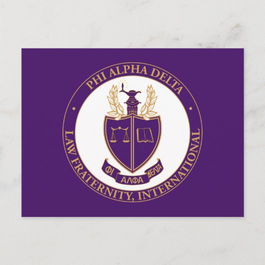 Carte Postale Logo de Phi Alpha Delta (Devant)