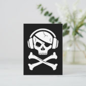 Carte Postale Logo de pirate de musique anti-RIAA piraterie (Debout devant)