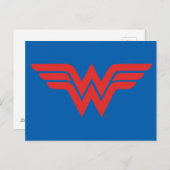 Carte Postale Logo de Red Wonder Woman (Devant / Derrière)