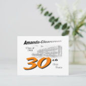 Carte Postale Logo de réunion de la 30e classe ACHS (Debout devant)