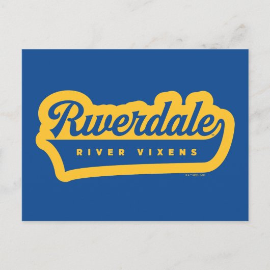 Carte Postale Logo de Riverdale River Vixens (Devant)