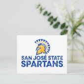 Carte Postale Logo de San Jose State Spartans avec marquage de m (Debout devant)