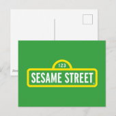 Carte Postale Logo de Sesame Street en couleur (Devant / Derrière)