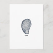 Carte Postale Logo de Shell d'huître (Devant)