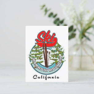 Carte Postale Logo de ski de Mammoth Mountain Californie