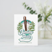 Carte Postale logo de ski jiminy pic massachusetts (Debout devant)