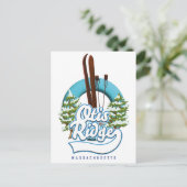 Carte Postale Logo de ski Otis Ridge Massachusetts (Debout devant)