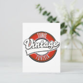 Carte Postale Logo de style vintage Tunis Tunisie (Debout devant)