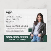 Carte Postale Logo de vente immobilier (Devant)