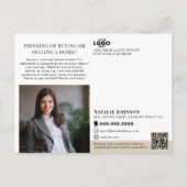 Carte Postale Logo de vente immobilier (Dos)