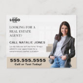 Carte Postale Logo de vente immobilier (Devant)