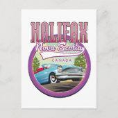 Carte Postale Logo de voyage de Halifax Nouvelle-Écosse (Devant)