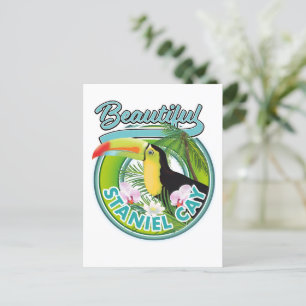 Carte Postale Logo de voyage Staniel Cay