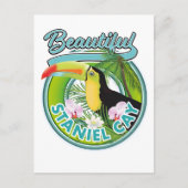 Carte Postale Logo de voyage Staniel Cay (Devant)