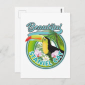 Carte Postale Logo de voyage Staniel Cay (Devant / Derrière)