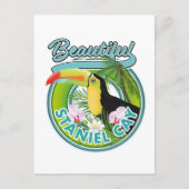 Carte Postale Logo de voyage Staniel Cay (Devant)