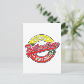 Carte Postale logo de voyageur sac à dos Myanmar monde (Debout devant)