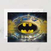 Carte Postale Logo Décoré Batman (Devant / Derrière)
