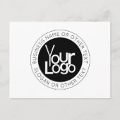 Carte Postale Logo d'entreprise et texte moderne simple modifiab (Devant)