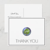 Carte Postale Logo d'entreprise Merci (Devant / Derrière)