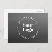 Carte Postale Logo d'entreprise ou design & texte modifiable (Devant / Derrière)