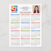 Carte Postale Logo d'entreprise personnalisé 2026 Calendrier Mar (Devant)