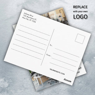Carte Postale Logo d'entreprise personnalisé Société d'entrepris