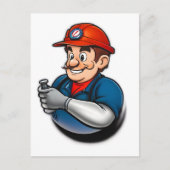 Carte Postale logo des services de plomberie (Devant)