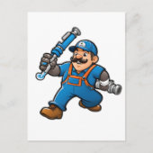 Carte Postale logo des services de plomberie (Devant)