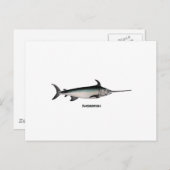 Carte Postale Logo d'espadon (Devant / Derrière)