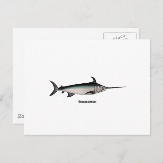 Carte Postale Logo d'espadon (Devant / Derrière)