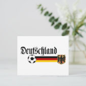 Carte Postale Logo Deutschland grand fussball (Debout devant)