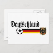 Carte Postale Logo Deutschland grand fussball (Devant / Derrière)