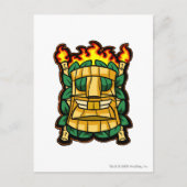 Carte Postale Logo d'île de mystère d'équipe (Devant)