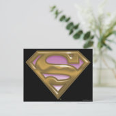 Carte Postale Logo doré Supergirl (Debout devant)