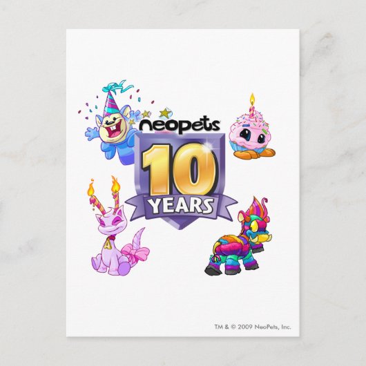 Carte Postale Logo du 10e anniversaire (Devant)
