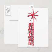 Carte Postale Logo du Bazar "Spoutnik" (Devant / Derrière)