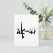Carte Postale Logo du fusil d'assaut AK-47 AKM (Debout devant)