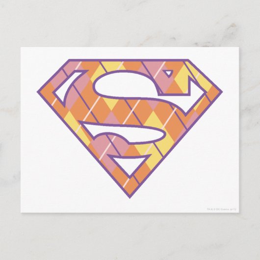 Carte Postale Logo du Jacquard Supergirl (Devant)