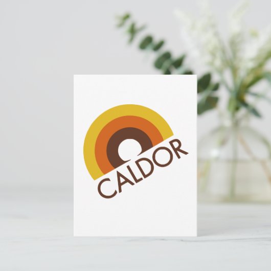 Carte Postale Logo du magasin Retro Caldor (Debout devant)