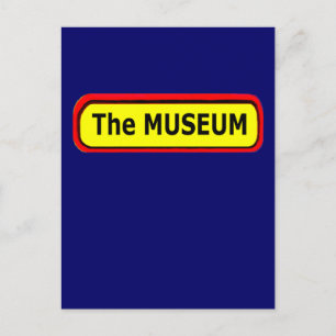 Carte Postale Logo du MUSÉE Le MUSÉE Zazzle