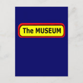 Carte Postale Logo du MUSÉE Le MUSÉE Zazzle (Devant)