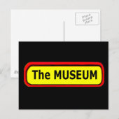 Carte Postale Logo du MUSÉE Le MUSÉE Zazzle (Devant / Derrière)