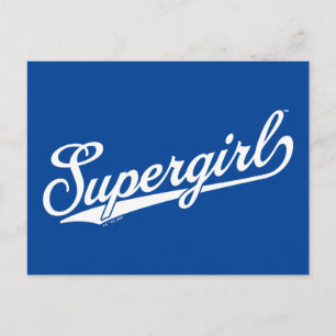 Carte Postale Logo du nom de Supergirl Baseball All-Star