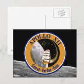 Carte Postale Logo du patch de mission Apollo 12 (Devant / Derrière)