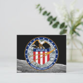 Carte Postale Logo du patch de mission Apollo 16 NASA (Debout devant)