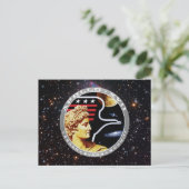 Carte Postale Logo du patch de mission Apollo 17 NASA (Debout devant)