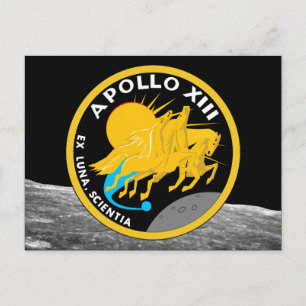 Carte Postale Logo du patch de mission NASA Apollo 13